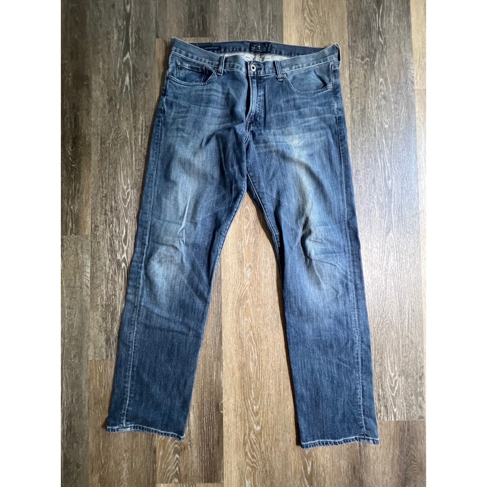 Lucky Brand 221 Original Straight Jeans‎ Mens 34x32 Blue Medium Wash Denim